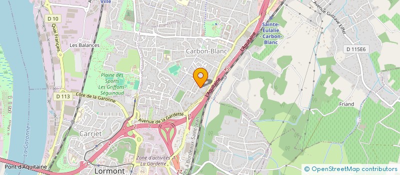 localisation de l'entreprise MADAME CAROLE BERTRAND  CARBON-BLANC