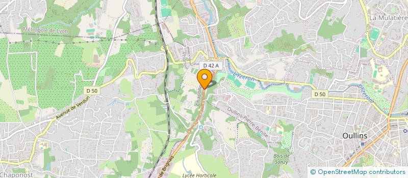 localisation de l'entreprise MADAME CAROLE BINOT  CHAPONOST