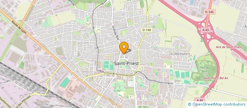 localisation de l'entreprise MADAME CAROLE BISAGA  SAINT-PRIEST