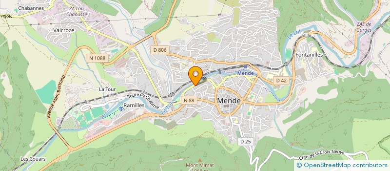 localisation de l'entreprise MADAME CAROLE BLASQUEZ  MENDE