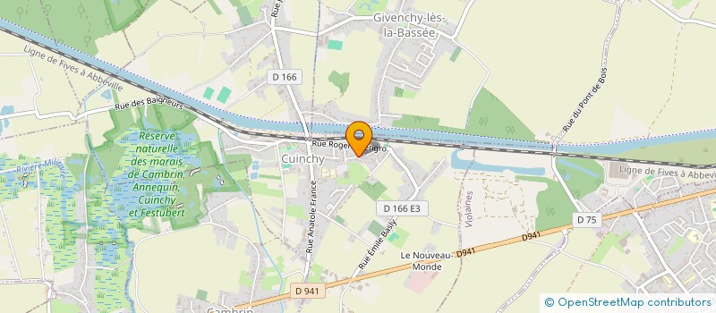 localisation de l'entreprise MADAME CAROLE BLONDEL  CUINCHY