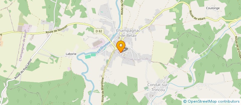 localisation de l'entreprise MADAME CAROLE BOBROWSKI  CHAMPAGNAC-DE-BELAIR