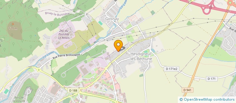 localisation de l'entreprise MADAME CAROLE BOCKSTAEL  HESDIGNEUL-LES-BETHUNE