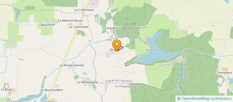 localisation de l'entreprise MADAME CAROLE BOISIAUD  JUIGNE-DES-MOUTIERS