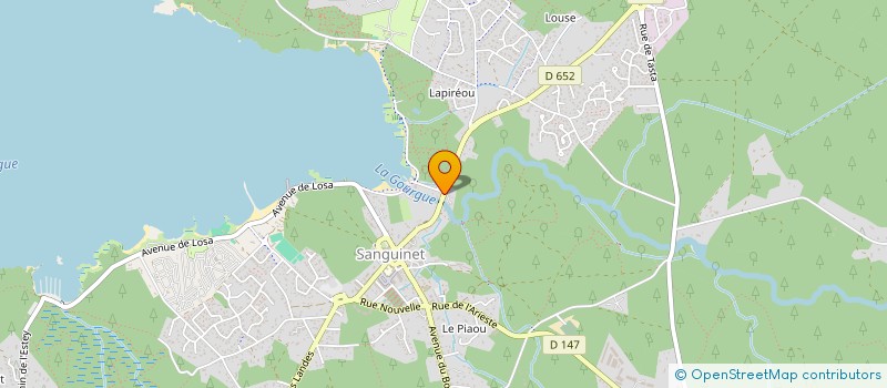 localisation de l'entreprise MADAME CAROLE BONHOURE  SANGUINET