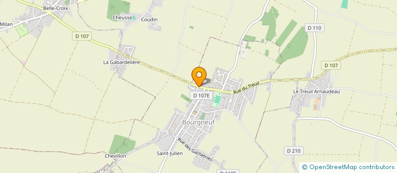 localisation de l'entreprise MADAME CAROLE BONNAUDET  BOURGNEUF