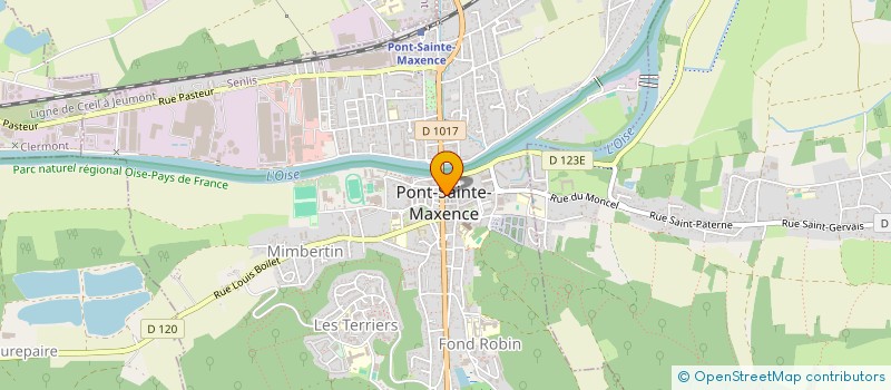 localisation de l'entreprise MADAME CAROLE BOUCKOU  PONT-SAINTE-MAXENCE