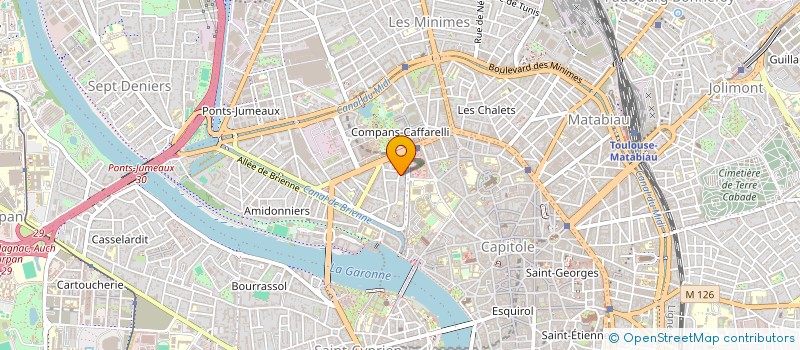localisation de l'entreprise MADAME CAROLE BOURBILLIERE à TOULOUSE