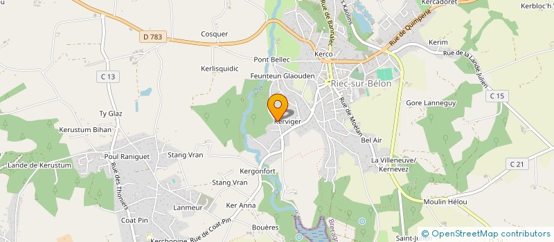 localisation de l'entreprise MADAME CAROLE BOURHIS  RIEC-SUR-BELON