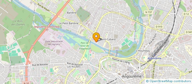 localisation de l'entreprise MADAME CAROLE BOURY à ANGOULEME