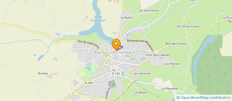 localisation de l'entreprise MADAME CAROLE BRIAIRE à BOURBON-L'ARCHAMBAULT