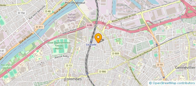 localisation de l'entreprise MADAME CAROLE BRIGITTE BIGOT DE LA TOUANNE  COLOMBES