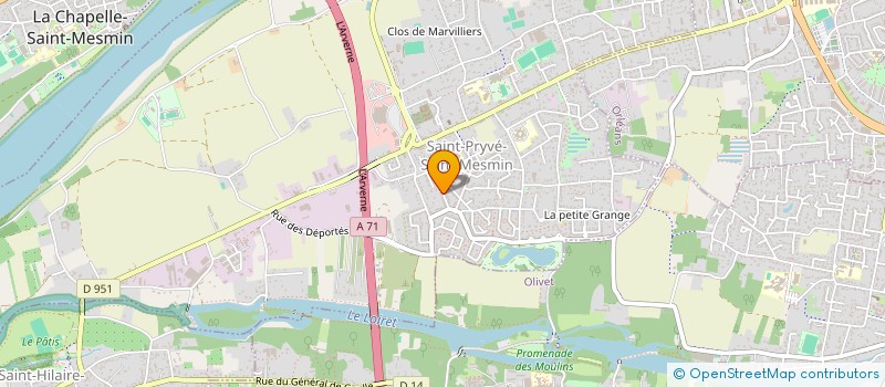 localisation de l'entreprise MADAME CAROLE BROSSE à SAINT-PRYVE-SAINT-MESMIN