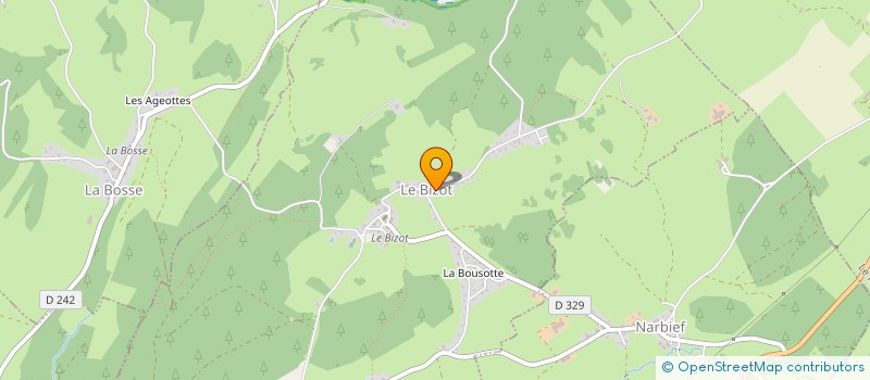 localisation de l'entreprise MADAME CAROLE BRUCHON  LE BIZOT