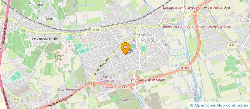 localisation de l'entreprise MADAME CAROLE BRUSCOLI  ENTRAIGUES-SUR-LA-SORGUE