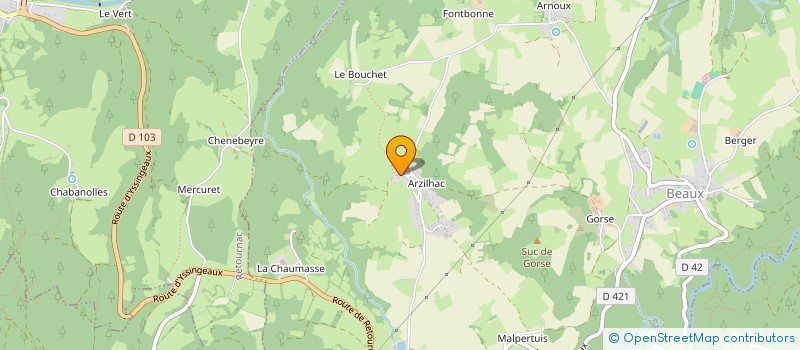 localisation de l'entreprise MADAME CAROLE BRUYERE  BEAUX