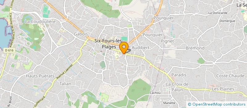 localisation de l'entreprise MADAME CAROLE BULLO  SIX-FOURS-LES-PLAGES