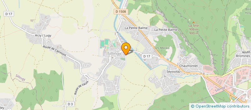 localisation de l'entreprise MADAME CAROLE BURILLE  SILLINGY