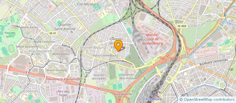 localisation de l'entreprise MADAME CAROLE BURRY à STRASBOURG