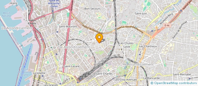 localisation de l'entreprise MADAME CAROLE CAIRE à MARSEILLE