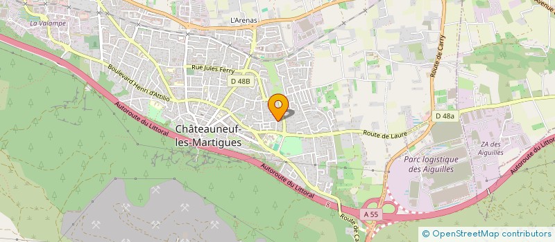 localisation de l'entreprise MADAME CAROLE CALLONNEC  CHATEAUNEUF-LES-MARTIGUES