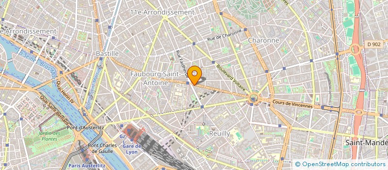 localisation de l'entreprise MADAME CAROLE CAMUS RAGOT  PARIS 12