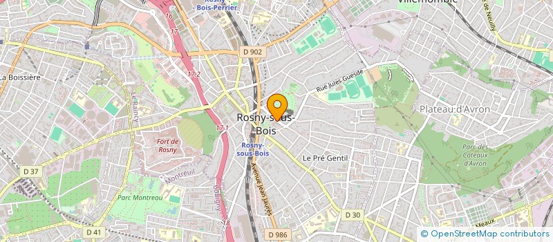 localisation de l'entreprise MADAME CAROLE CAPILLON à ROSNY-SOUS-BOIS
