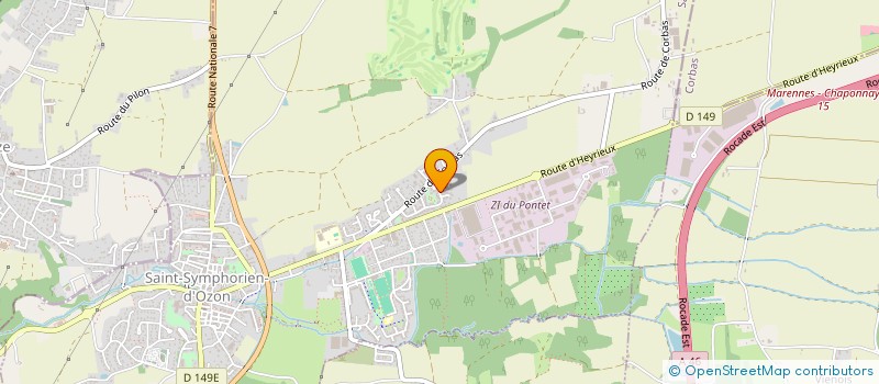 localisation de l'entreprise MADAME CAROLE CARCELES  SAINT-SYMPHORIEN-D'OZON