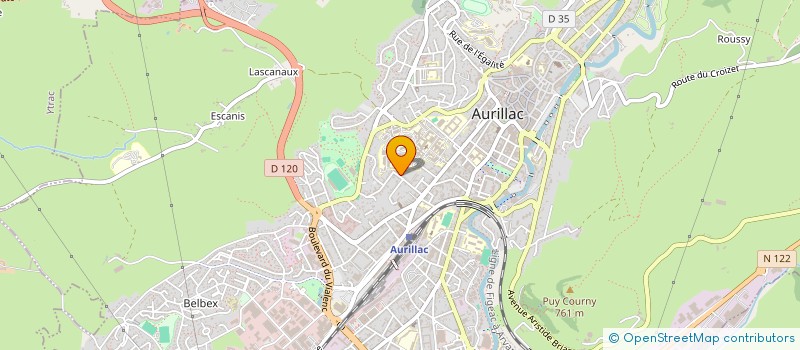 localisation de l'entreprise MADAME CAROLE CASSAGNE à AURILLAC