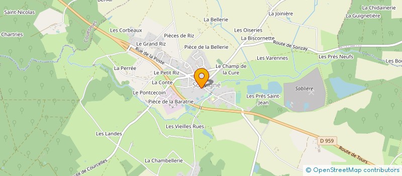 localisation de l'entreprise MADAME CAROLE CASTILLAN à SOUVIGNE