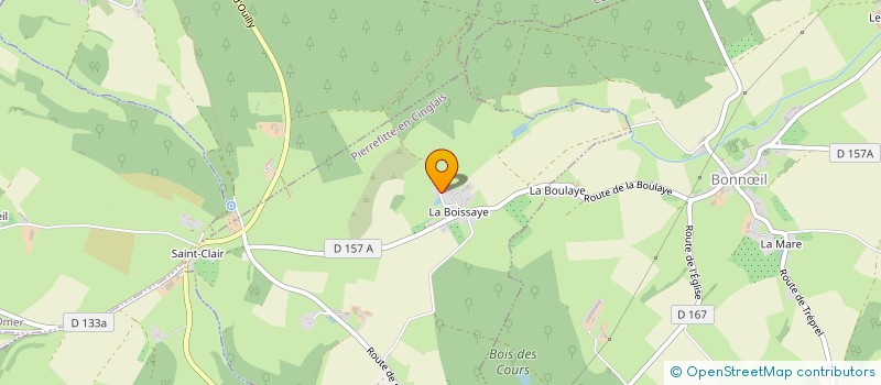 localisation de l'entreprise MADAME CAROLE CAUCHARD  PIERREFITTE-EN-CINGLAIS