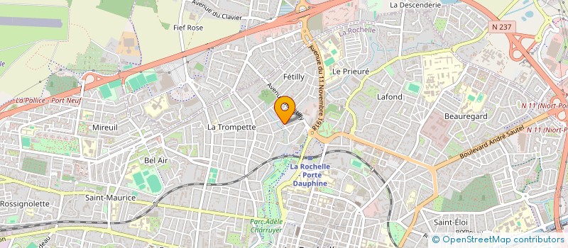 localisation de l'entreprise MADAME CAROLE CHABAL  LA ROCHELLE