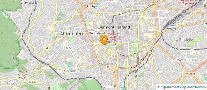 localisation de l'entreprise MADAME CAROLE CHABANNES  CLERMONT-FERRAND