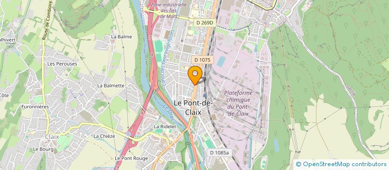 localisation de l'entreprise MADAME CAROLE CHABERT  LE PONT-DE-CLAIX