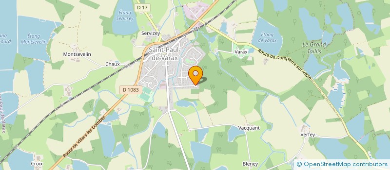 localisation de l'entreprise MADAME CAROLE CHABRY  SAINT-PAUL-DE-VARAX
