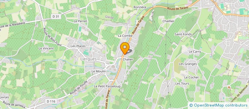 localisation de l'entreprise MADAME CAROLE CHAGNARD  PORTE DES PIERRES DOREES