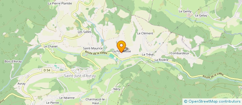 localisation de l'entreprise MADAME CAROLE CHANE  SAINT JUST D'AVRAY