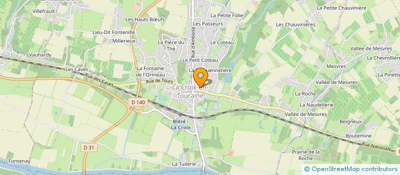 localisation de l'entreprise MADAME CAROLE CHARLIER à LA CROIX-EN-TOURAINE