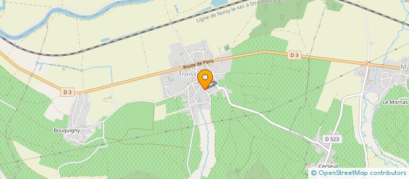 localisation de l'entreprise MADAME CAROLE CHARPENTIER  TROISSY