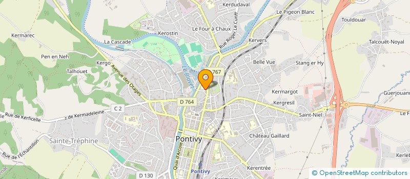 localisation de l'entreprise MADAME CAROLE CHATELLIER  PONTIVY