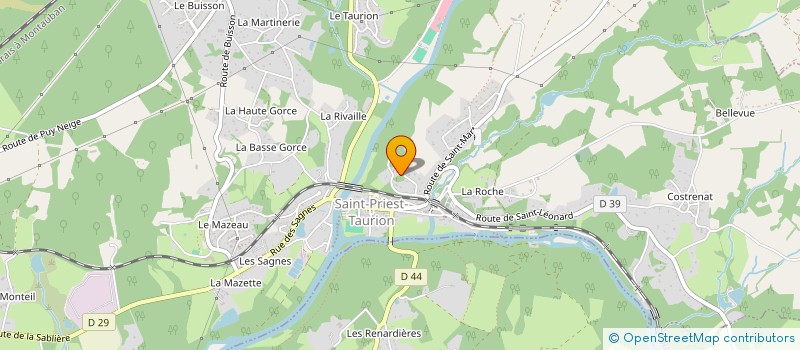 localisation de l'entreprise MADAME CAROLE CHAUGNY  SAINT-PRIEST-TAURION