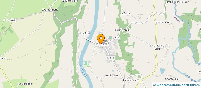 localisation de l'entreprise MADAME CAROLE CHAUVIN  MOUSSAC