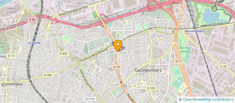 localisation de l'entreprise MADAME CAROLE CHEMLA à GENNEVILLIERS