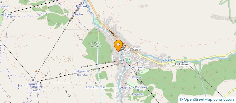 localisation de l'entreprise MADAME CAROLE CHENAL  VAL-D'ISERE