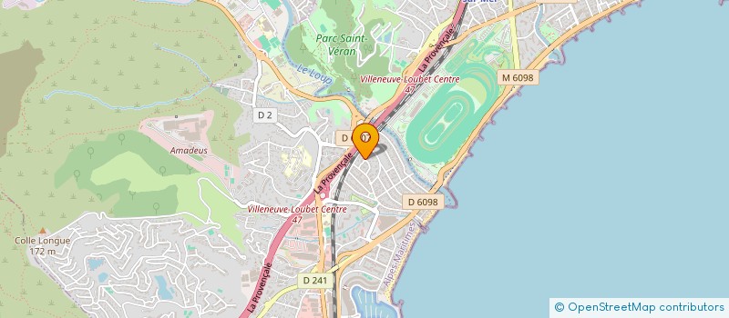 localisation de l'entreprise MADAME CAROLE CHEVALARD  VILLENEUVE-LOUBET