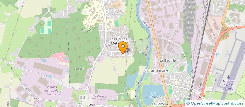 localisation de l'entreprise MADAME CAROLE CHEVALIER  ALLONNES