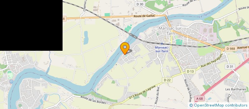 localisation de l'entreprise MADAME CAROLE CHEVALIER  MARSSAC-SUR-TARN