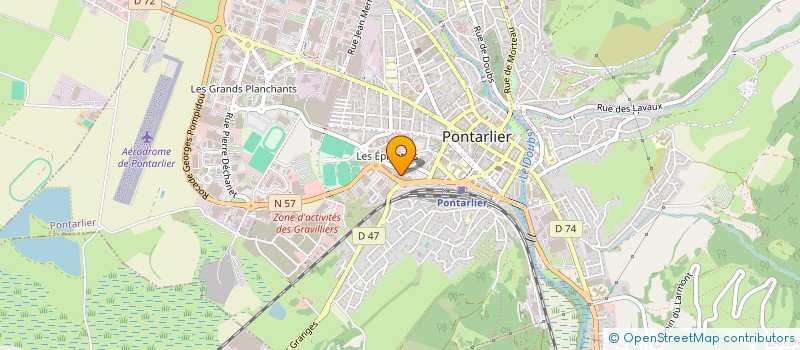 localisation de l'entreprise MADAME CAROLE CHEVALLIER à PONTARLIER