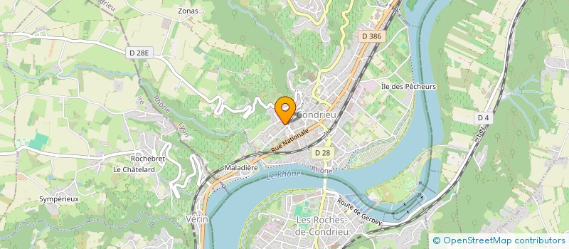 localisation de l'entreprise MADAME CAROLE CHIAMBRETTI  CONDRIEU