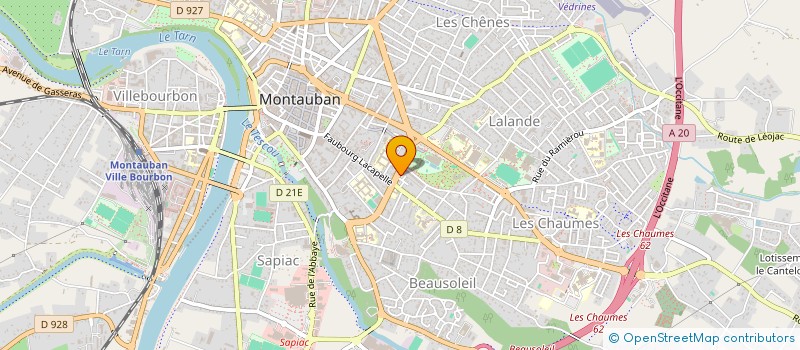 localisation de l'entreprise MADAME CAROLE CHILLOU  MONTAUBAN